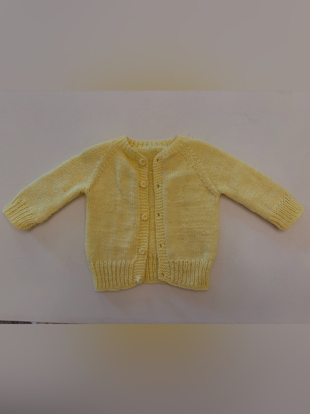 Vintage handmade Yellow Knit Cardigan